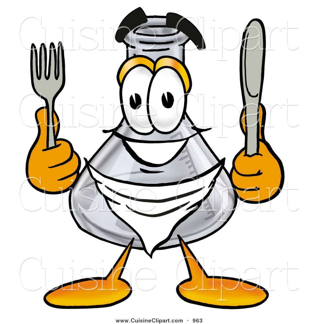 cuisine-clipart-of-a-smiling-glass-erlenmeyer-conical-laboratory-flask-beaker-mascot-cartoon-character-holding-a-knife-and-fork-by-toons4biz-963.jpg